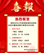 熱烈祝賀我校在2023年度湖南省職業(yè)院校技能大賽選拔賽中取得優(yōu)異成績！